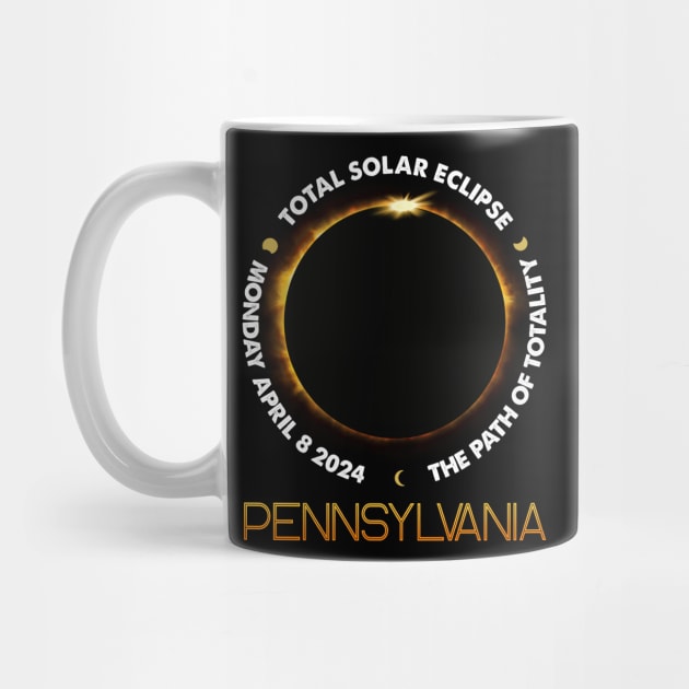 PENNSYLVANIA Total Solar Eclipse 2024 American Totality April 8 by Sky full of art